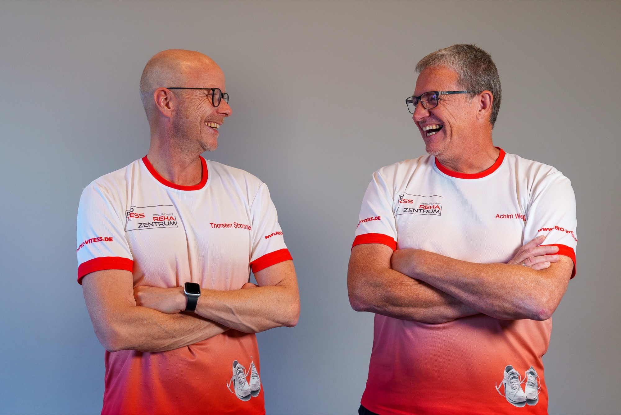 Thorsten Strommer und Achim Weiß vom Rehazentrum Leonberg